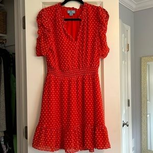 Cece cinched waist dress